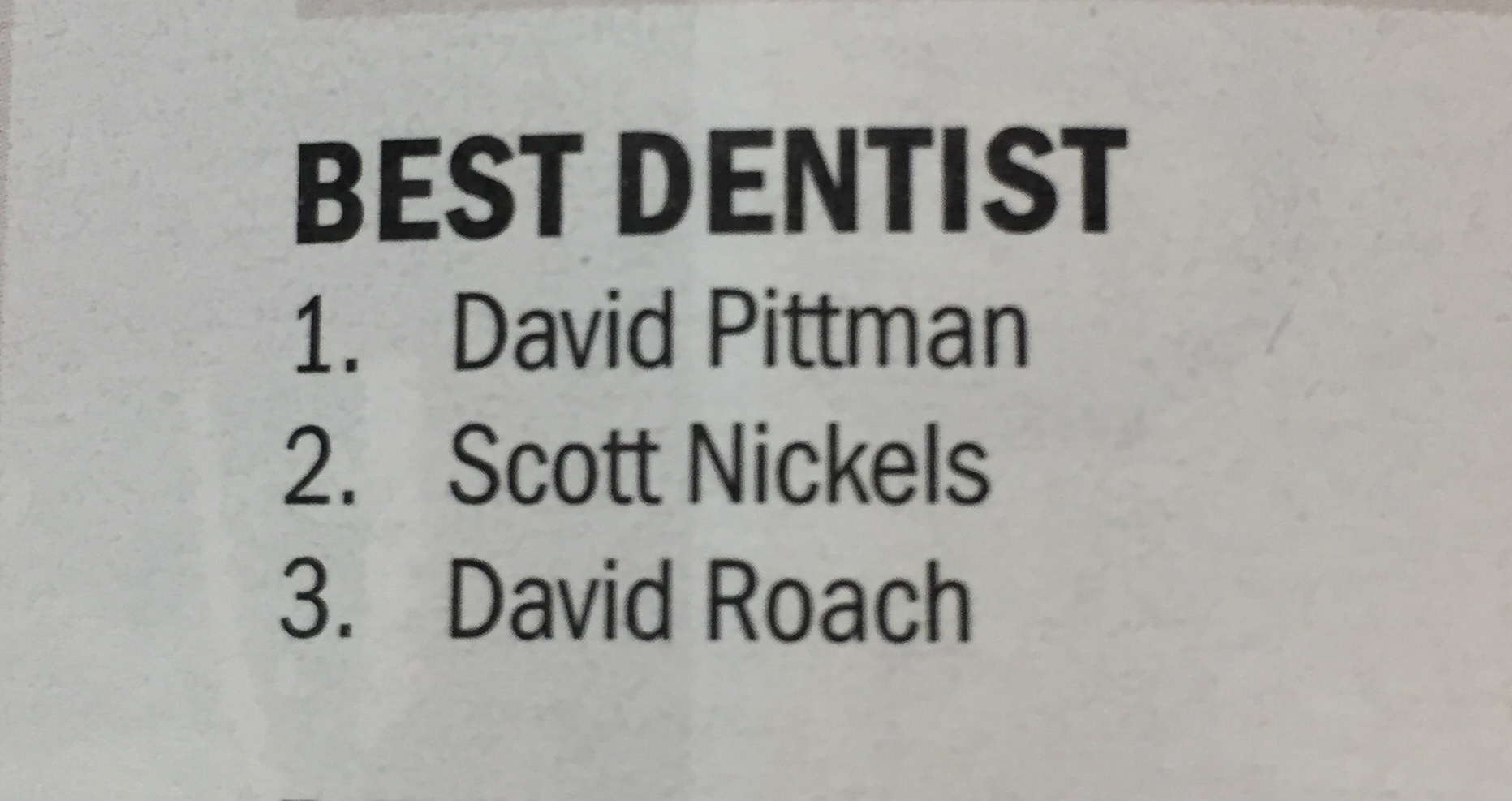 David M. Pittman, D.M.D.